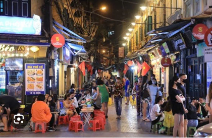 ローカル屋台で夕食